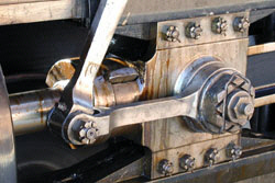 Crosshead of Project 2472, a 4-6-2 Steam Locomotive restored by volunteers in San Francisco, California